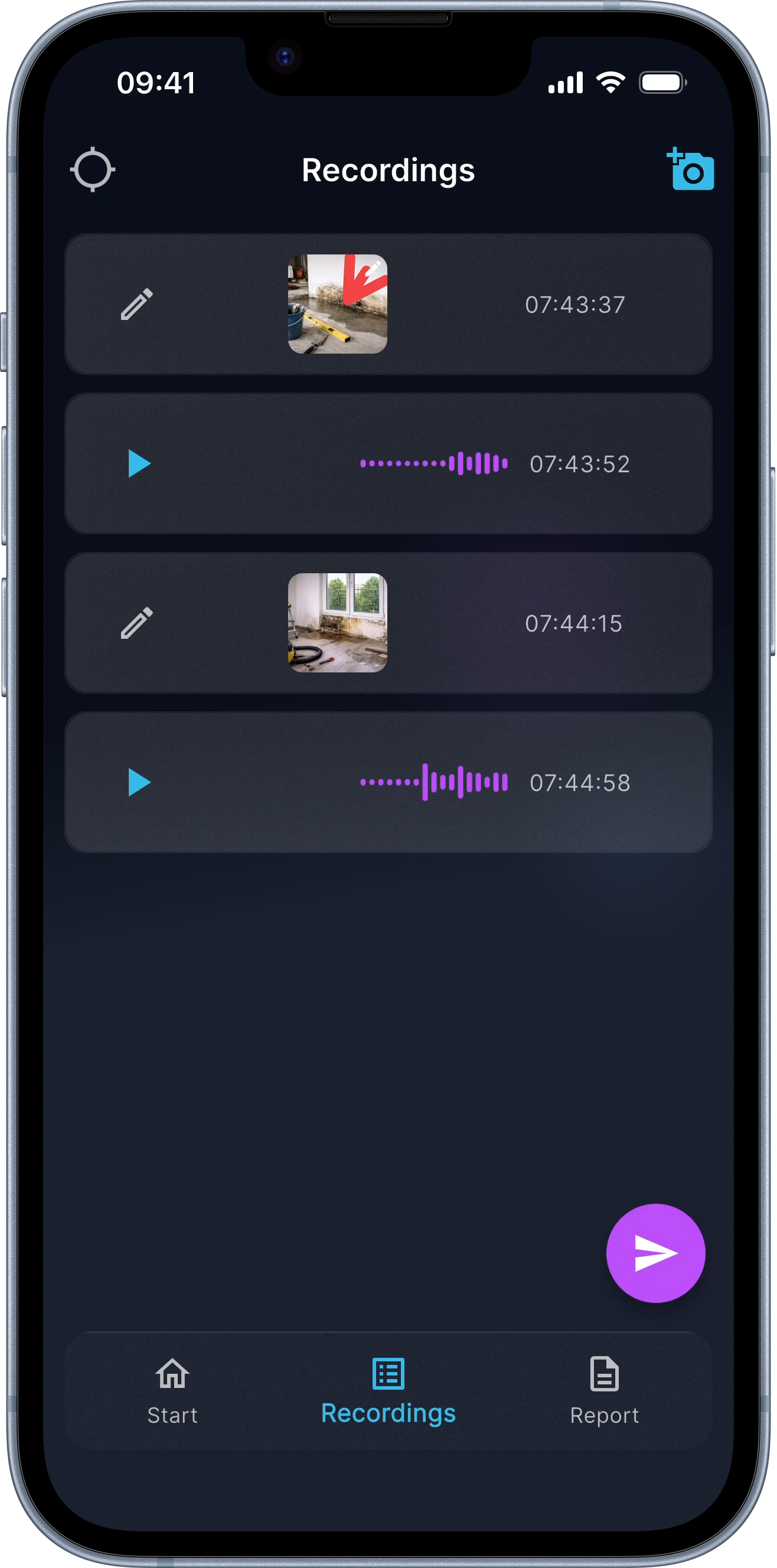 DokuAI overview: several saved reports and projects side by side